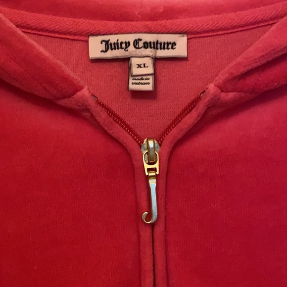 Y2K Juicy Couture BLING Pink Velour Velvet Tracksuit SET CHOOSE JUICY - Picture 12 of 16